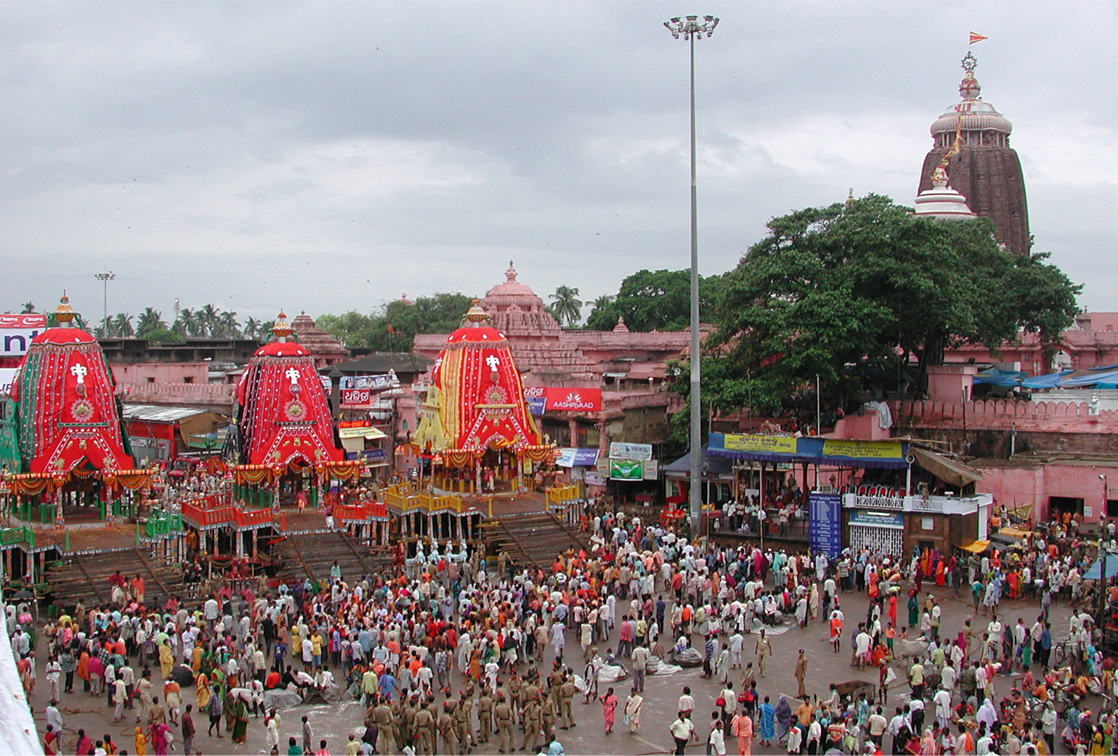 ସରିଲା ରଥଟଣା।, ଶରଧାବାଲିରେ ଲାଗିଲା ୩ରଥ