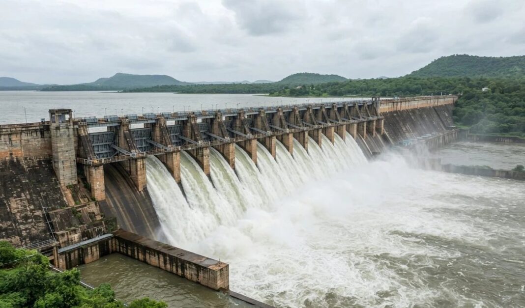 ହୀରାକୁଦ ଜଳଭଣ୍ଡାରର ୨ ଗେଟ୍‌ରେ ବନ୍ୟାଜଳ ନିଷ୍କାସନ ଜାରି